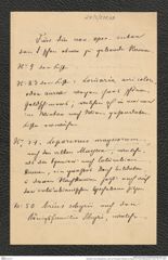 Nachlass Franz Steindachner, Liste von Prinzessin Therese von Bayern an Franz Steindachner, Inv.Nr. 537.07, Seite 1